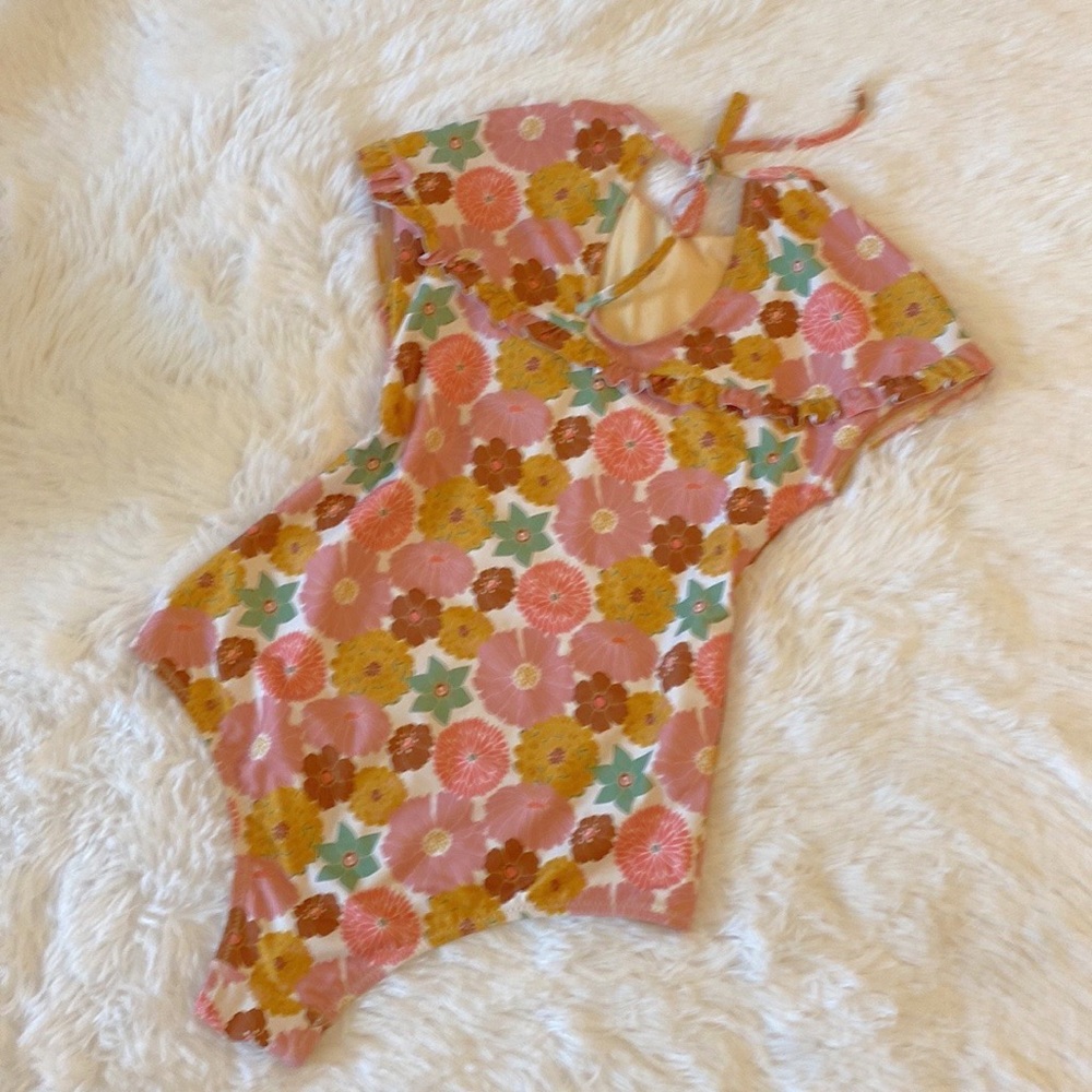 NEW Carolina K x Anthropologie MUESTRA Floral Vintage Inspired One Piece Small - Picture 5 of 9
